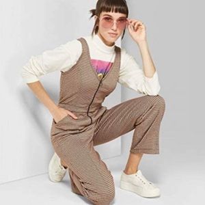 Wild Fable plaid zipper front jumper